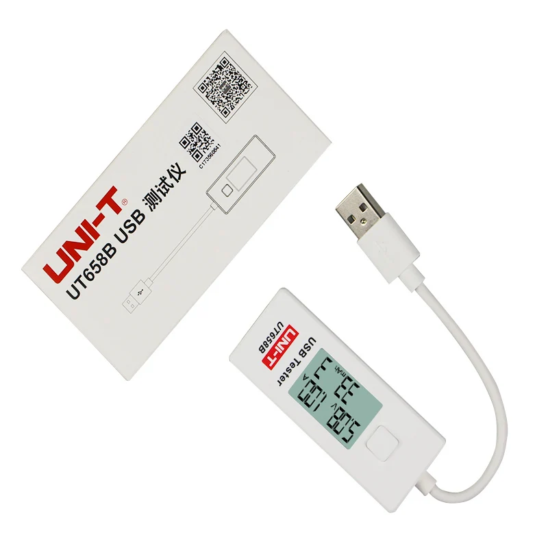 Тестер напряжения UT658 / UT658B USB цифровой ЖК монитор измеритель емкости детектор