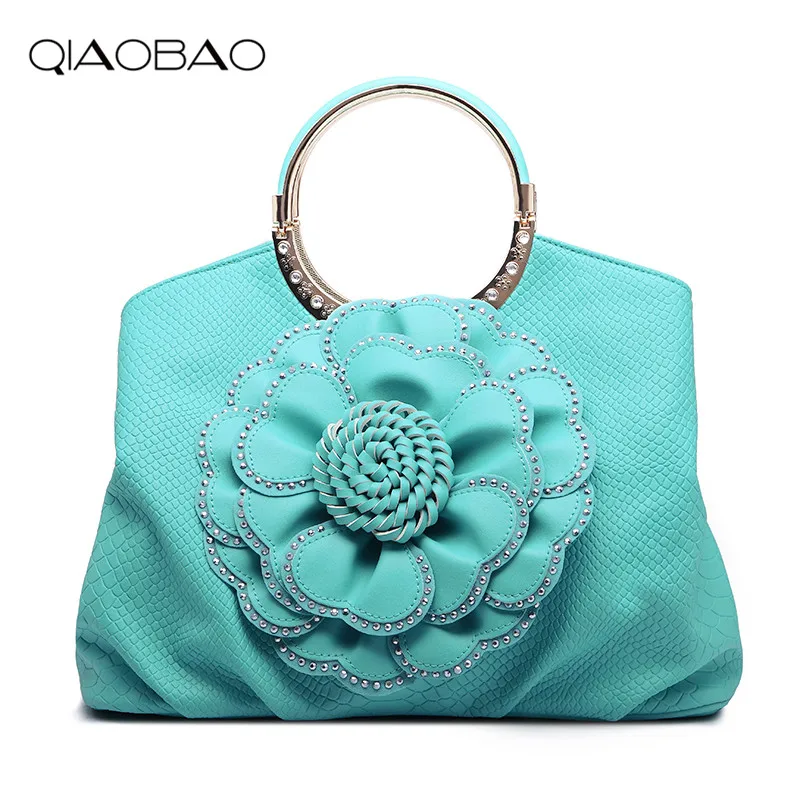 

QIAOBAO 2019 Diamond Flower Women's Handbag Trend Female Large Capacity Female Shoulder Bag