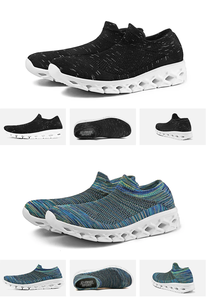 New Light Sneakers Breathable Mesh Socks Shoes Sports Men Women Couples Soft Stretch Non-slip Sneakers MD Flat Running Shoes (12)