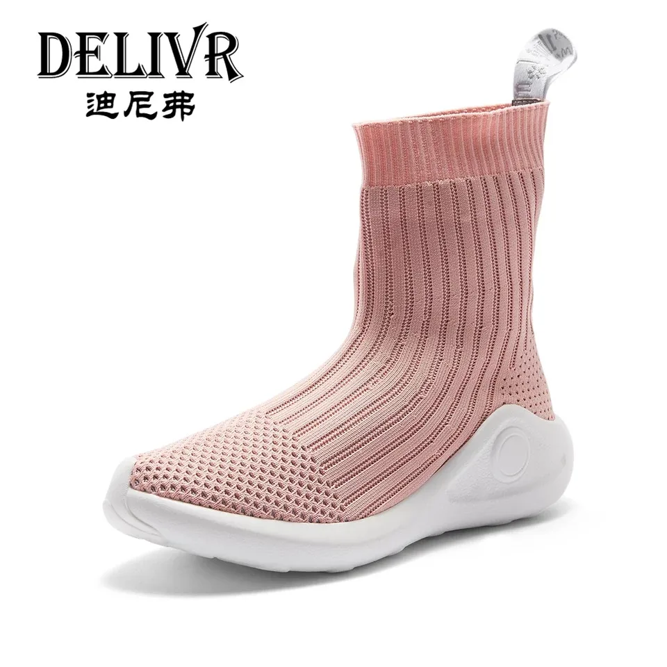 Delivr/женские носки; Модные Повседневные высокие женские ботинки; дышащие женские слипоны; Schoenen Vrouwen; обувь на толстой подошве; 2019 Delivr/женские носки; Модные Повседневные высокие женские ботинки; дышащие женские слипоны; Schoenen Vrouwen; обувь на толстой подошве; 2019