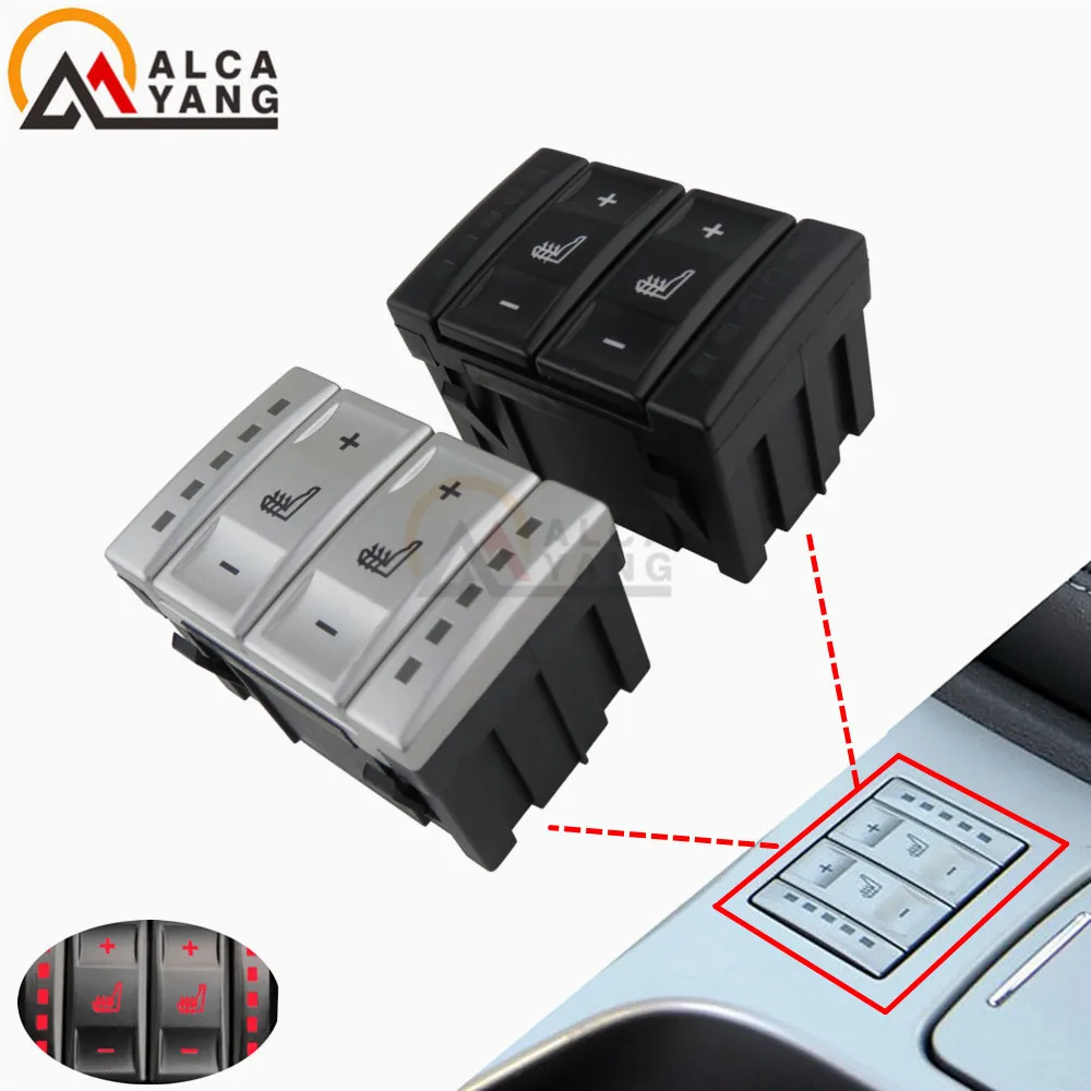 Новая Серебристая и черная кнопка нагрева сиденья, переключатель управления 6M2T 19K314 AC 6M2T19K314AC для Ford Mondeo MK4 S-MAX Galaxy MK 3