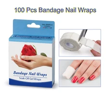 100 шт/Партия повязка для ногтей обертывание s обертывание лак для ногтей Полировка Saturate Pad клейкая лента инструменты для дизайна ногтей советы для инструментов F0230XXX