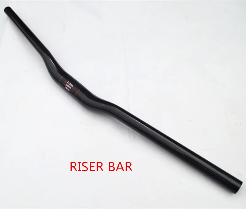 no full carbon fiber mountian bike handlebar bike accessories riser bar flat bar bicycle parts 3k finish 31.8*720/740/760mm