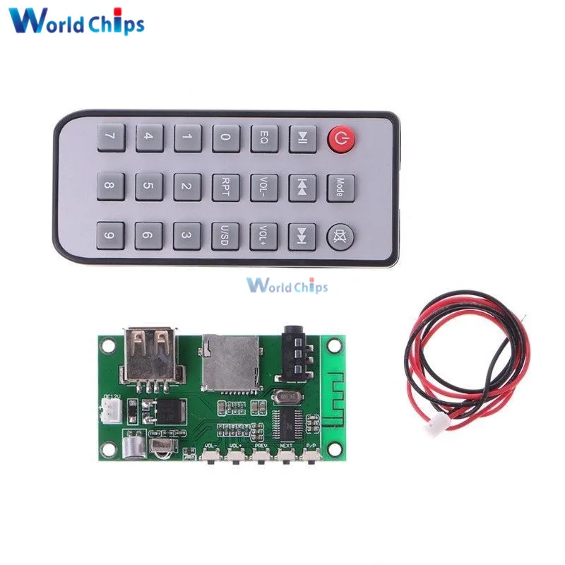 Placa de decodificador de MP3 Receptor Bluetooth Módulo de placa placa de circuito 6-39 V Voltaje