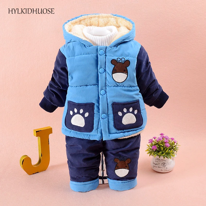 HYLKIDHUOSE 2017 Infant/Newborn Winter Clothes Sets Cartoon Baby Boys