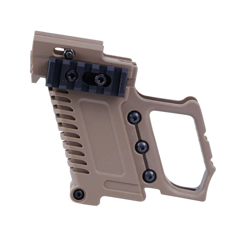 Tactical Area Pistol Toy Carbines Kit Installation W/Rail Panel ABS for Glock G17 G18 G19 GBB Series Loading Accessories 