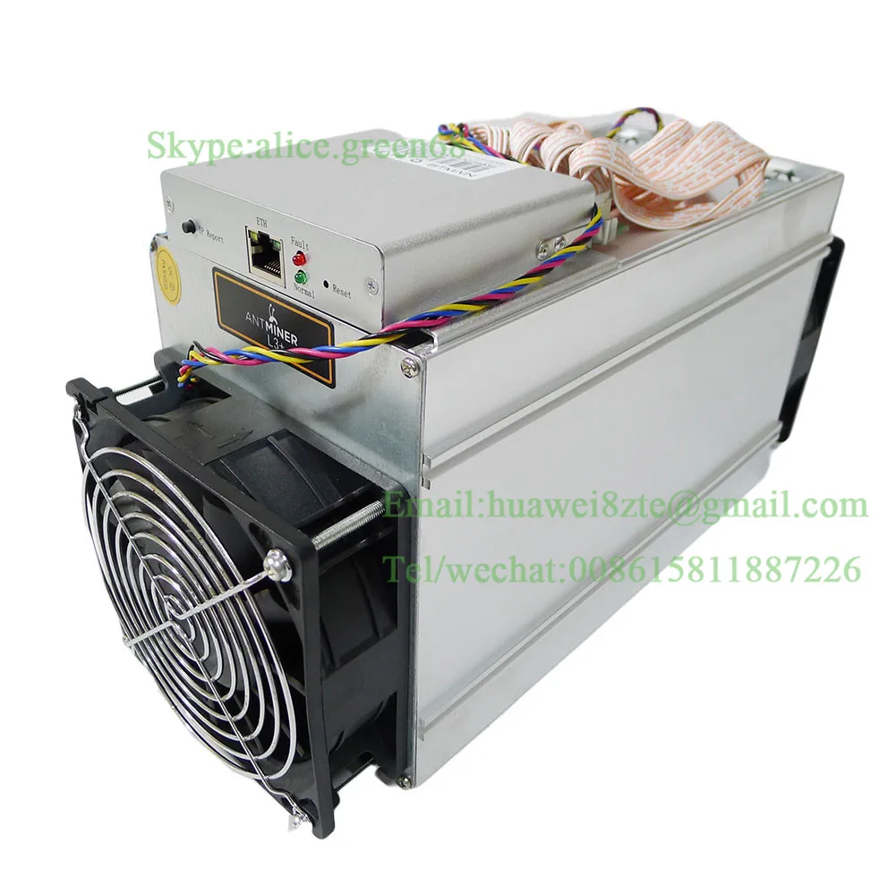 Абсолютно ANTMINER L3+ LTC 504 м с/без оригинального источника питания, scrypt miner LTC горная машина 504 м 800 Вт