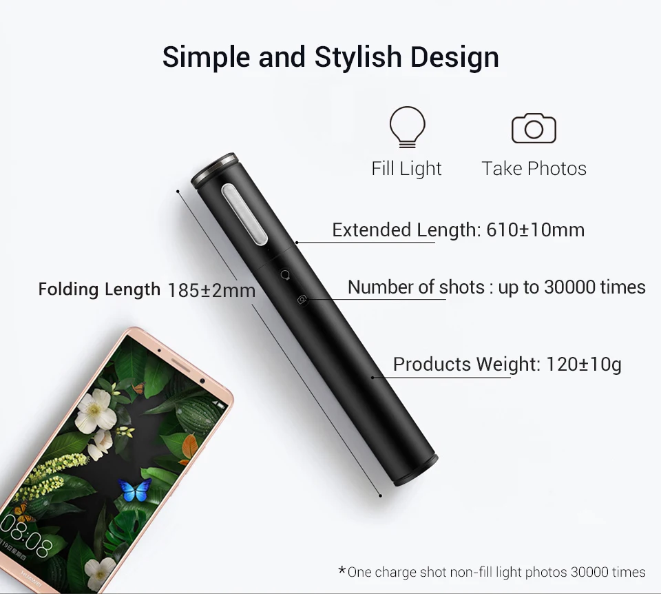 Huawei fill light selfie stick-5 