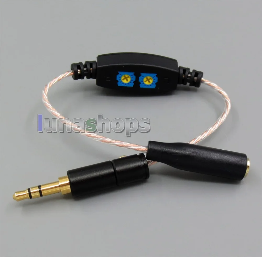 LN005551 0ohm 100ohm Серебряный OCC 3 5 мм регулируемый резистор Resistanc кабель для Etymotic ER4 JH24 и