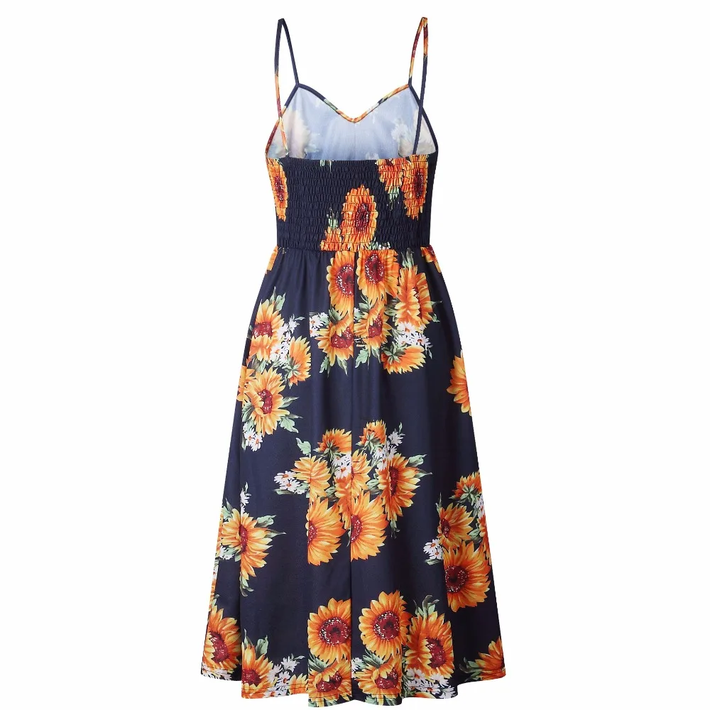 Summer Dress Women Off Shoulder Strap Bohemian Sundress Female Sleeveless Pocket Red White Vintage Sexy Beach Dress Vestido 2020