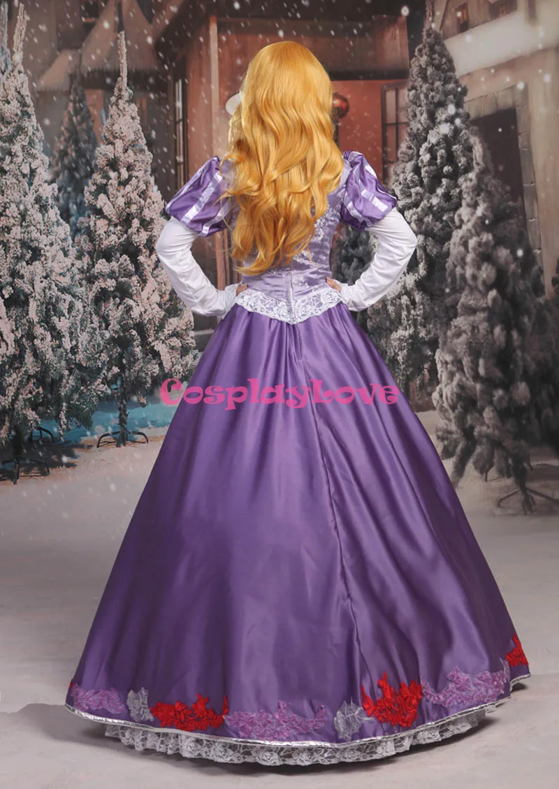 CosplayLove Custom Made Tangled Rapunzel Princess Purple Dress Cosplay Costume For Halloween Christmas Party  (3)