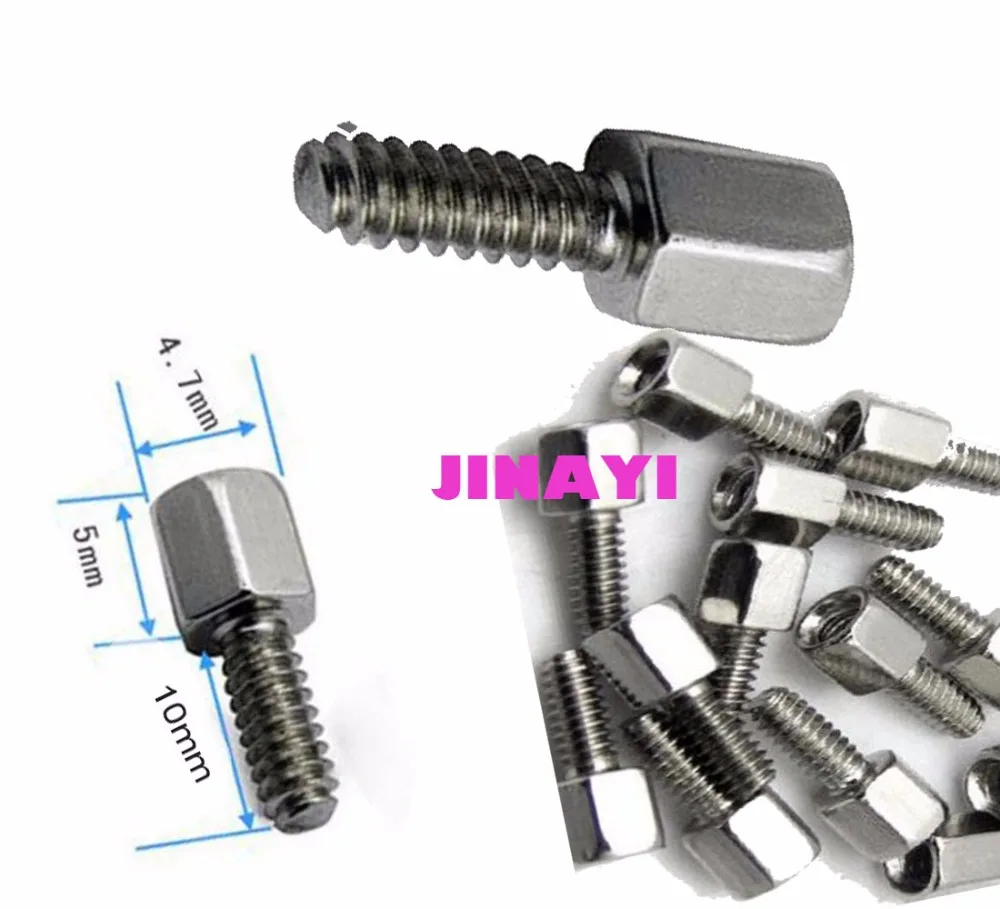 500pcs Connector 5+10 40 4 Screw Screws Stud Hex Standoff Spacer DB9