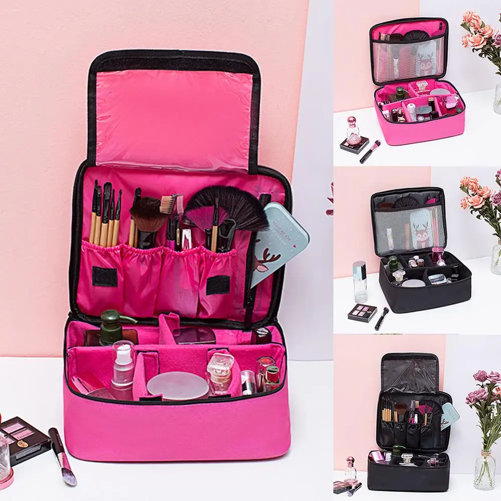 

Women Professional Large Makeup Bag Cosmetic Case Multifunction Storage Waterproof Portable Travel Make Up Organizer Toiletry