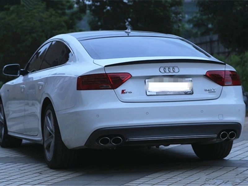 Багажник загрузки спойлер крыло губы Подходит для Audi A5 ABS Sportback 4 двери 2009-2016