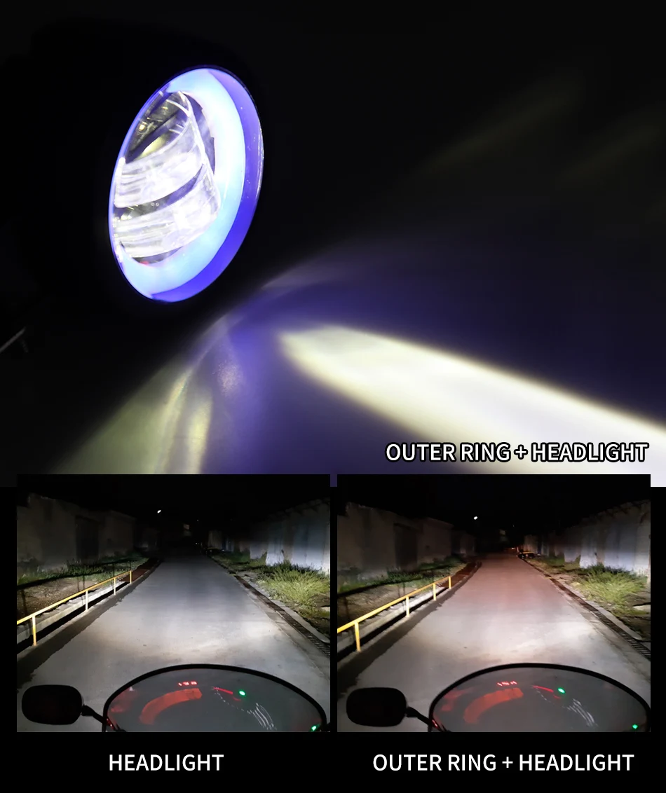 AILEO 2 шт. Водонепроницаемый светодиодный Ангельские глазки свет бар пятно света для мотоцикл для езды по бездорожью Автомобиль Лодка светодиодный 12V 24V 6500 к 40 Вт Рабочее освещение