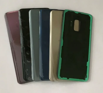 

10pcs Battery Housing Rear Glass Back Cover Door Case For Samsung Galaxy S9 G960 G960F 5.8 Inch /S9 Plus S9+ G965 G965F 6.2 "