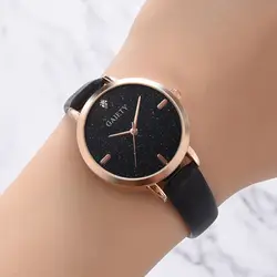 2019 Элитный бренд Для женщин Простые Стильные часы кожаный ремешок кварцевые модные часы, наручные часы женские часы для Для женщин Подарки
