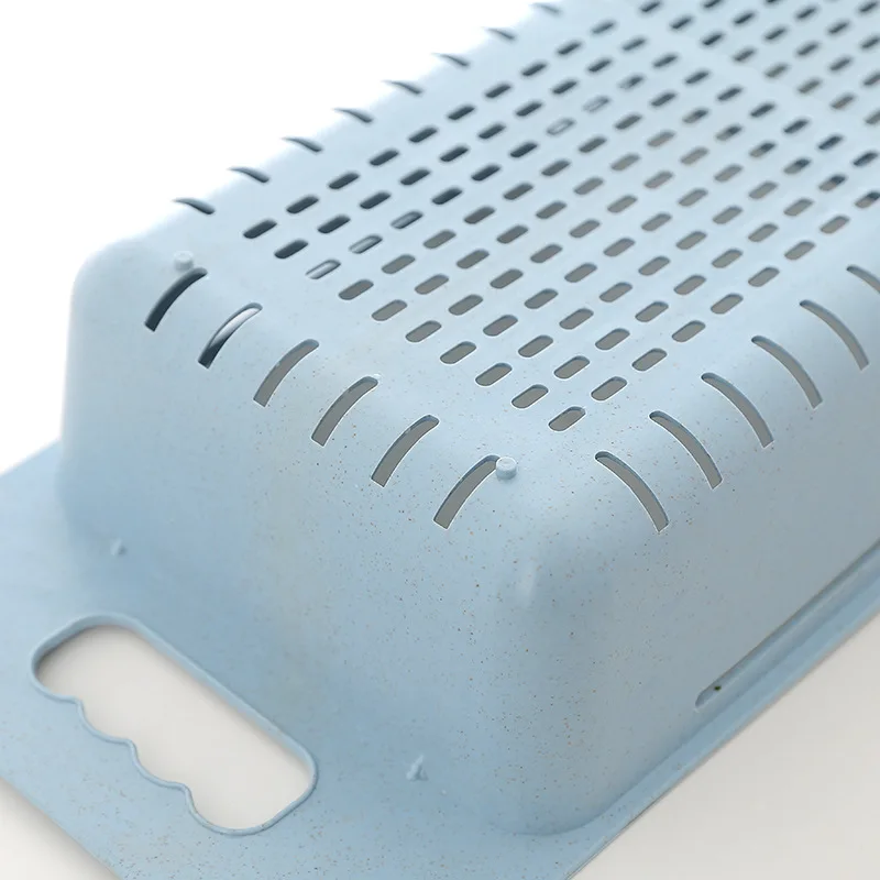 LIYIMENG Kitchen Plastic Sink Drain Basket Rack Organizer Scalable Tableware Vegetable Fruit Rack Storage Drain13