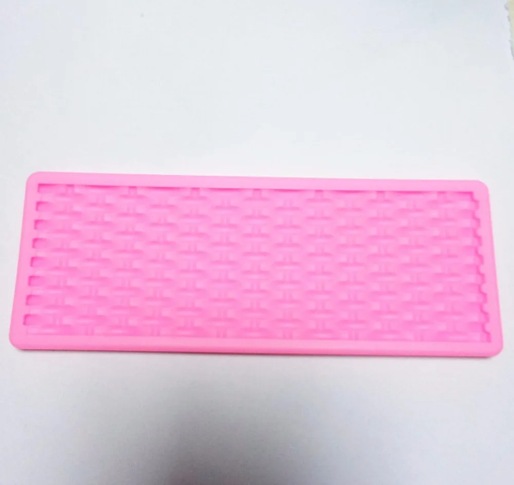 

kitchen knitting Weave flower basket lines fandont cake mold jelly mold liquid silicone mold handmade soap baking tools