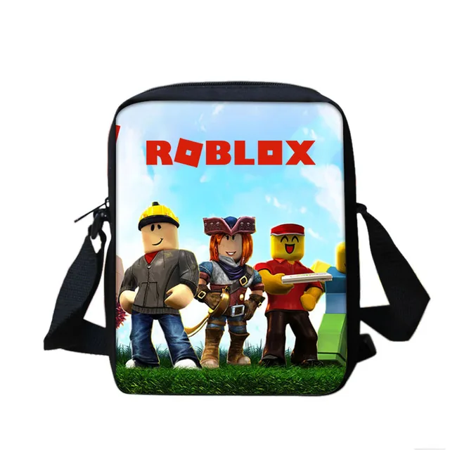 Us 919 8 Offanime Figure Toy Game Roblox Handbag Cartoon Characters Printed School Bag Satchel Kids Gift Bag Boys Girls Christmas Gift In Action - 