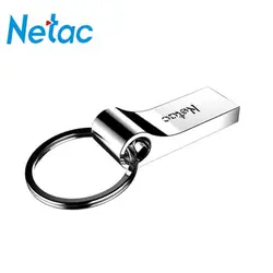 Netac USB Flash Drive 32 GB флешки animado USB 2,0 мини флеш-накопитель серебристая металлическая Флэшка Drive memoria usb пользовательский ключ с логотипом, USB c