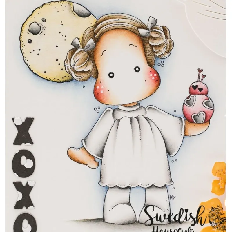 

Beautiful girl yulan Transparent Silicone Rubber Stamp and die Sheet Cling Scrapbooking DIY Cute Pattern Photo Album Stamp