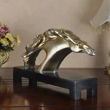 Современный домашний стиль античная серебряная лошадь абстрактное искусство украшения бизнес подарки, аксессуары для дома