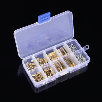 

120Pcs/Set M3 Male Female Brass Standoff Spacer PCB Board Hex Screws Nut Assortment Set kit