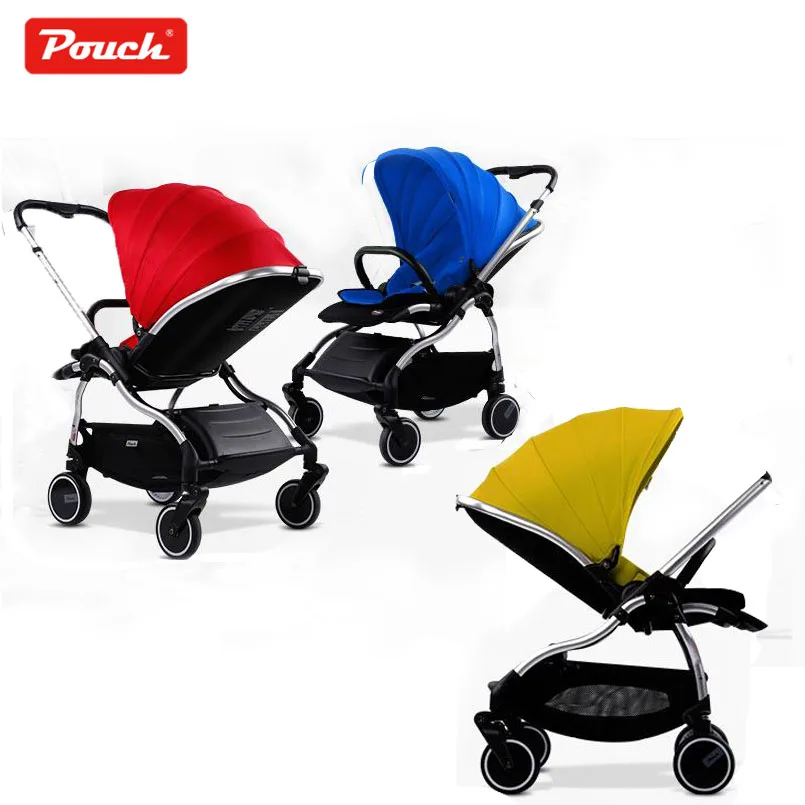 

Baby Stroller Ultra Lightweight Can Sit Lie Flat Portable Four-wheel Shock Absorber Folding Baby Stroller Trolley for Newborn