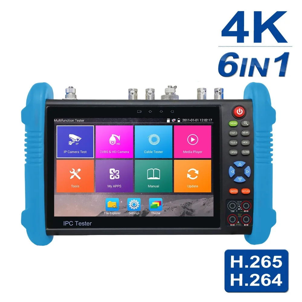 

Anpviz 7 Inch All in One Touch Screen Security CCTV Tester Monitor for 4K ,H.265 Support IP CVI TVI AHD Analog Cameras