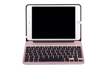 

Case For iPad mini4 Cover Ultra Thin Smart Aluminum Bluetooth Russian/Spanish/Hebrew Keyboard For iPad mini 4 With+pen