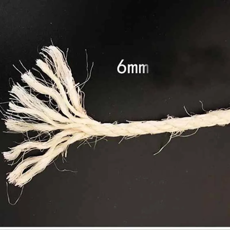 Натуральная сизалевая веревка шпагат DIY Кошка Скребок аксессуары диаметр 4 мм 5 мм 6 мм 8 мм 10 мм витая веревка для домашних животных товары для кошек