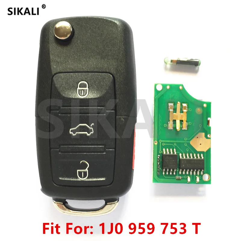Sikali автомобиль дистанционного ключа для 1j0959753t 5fa008410-30 жук/Гольф/Passat/Jetta для VW/Volkswagen 1J0 959 753 т 1998-2002