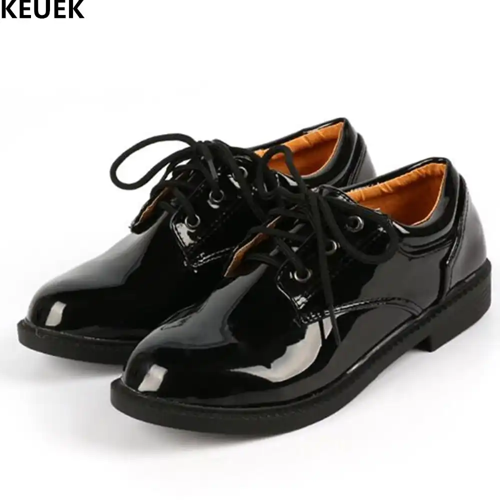 kids black dress shoes