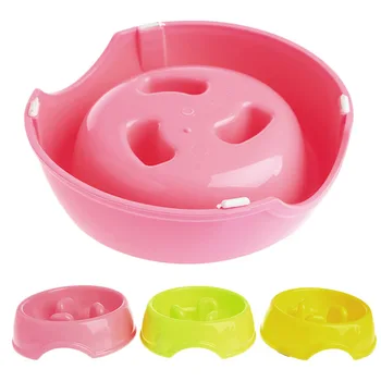 

Pet Dog Puppy Anti Gulping Slow Down Food Water Eating Bowl Feeder Dish Healthy