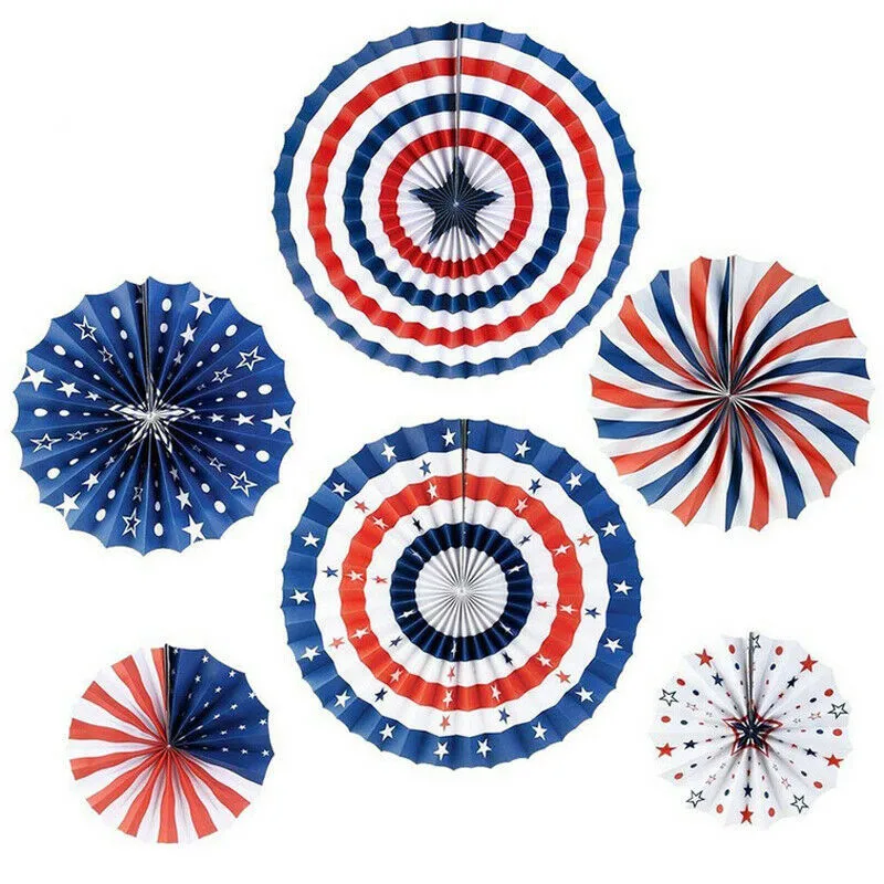 6pcs Party Decorations Party Backdrops Independence Day 4th July Hot Festive Background New Fashion Wall Decoration Supplies
