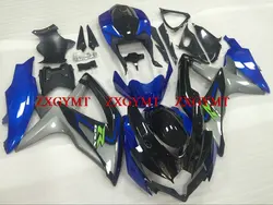 Пластик Обтекатели для Suzuki GSXR750 2008-2010 K8 кузов GSX R 600 08 09 синий серебристый, черный кузов GSXR600 2010