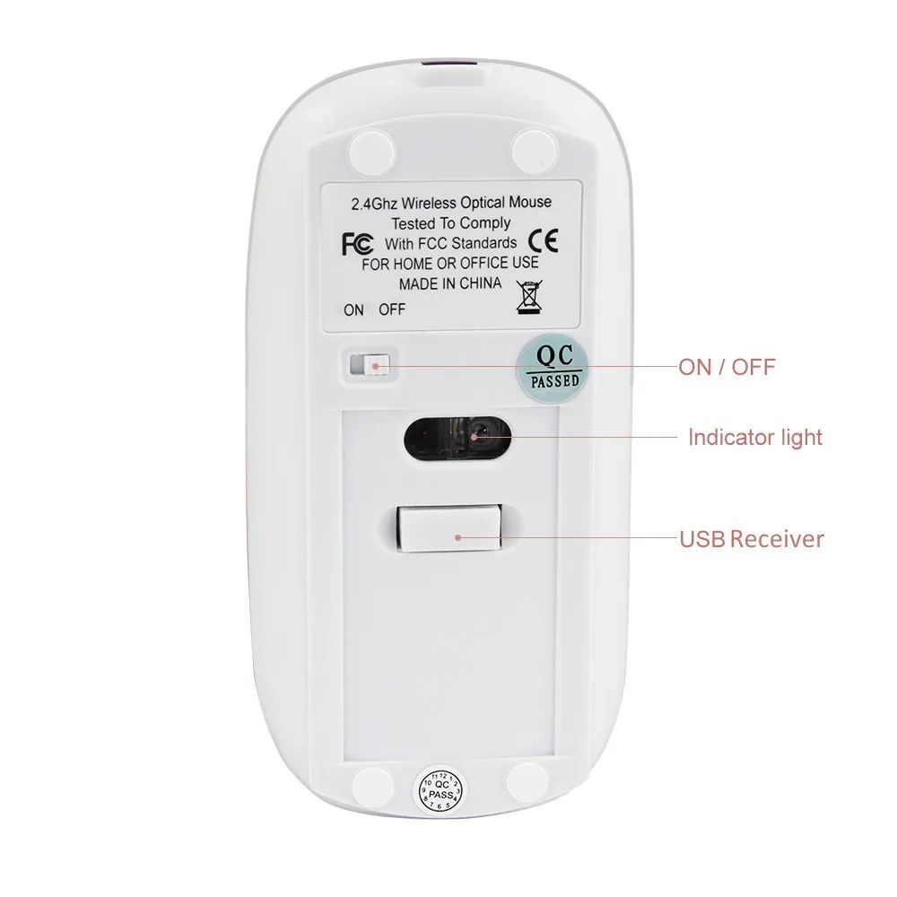 2.4GHz Wireless Mouse Rechargeable Mouse Silent