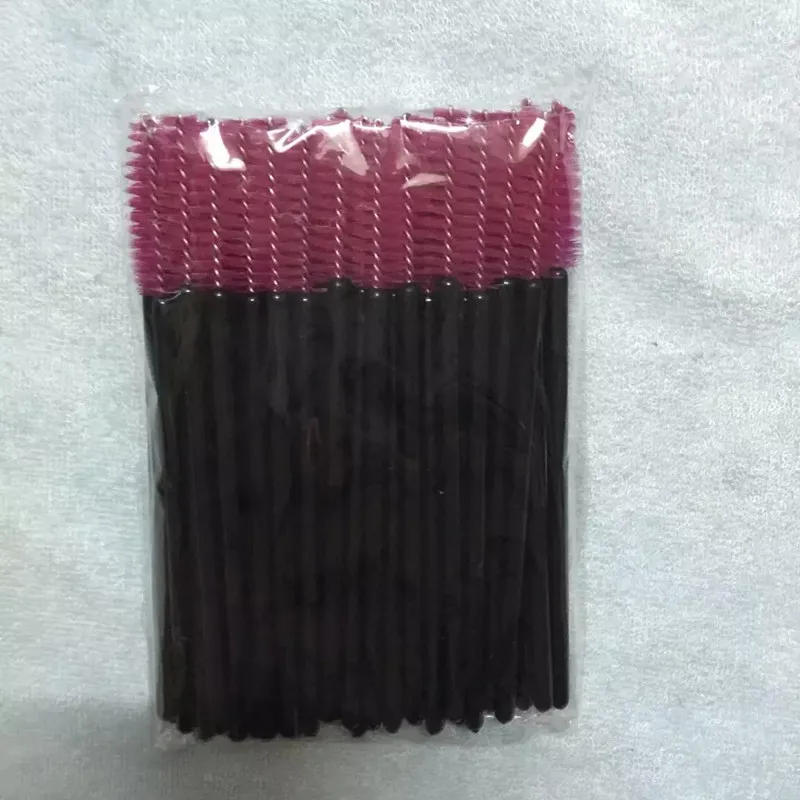 

Factory Wholesale Price 10000Pcs Fuschia Tower Mascara Wands Brushes Disposable Eyelash Extension Free Shipping By Express