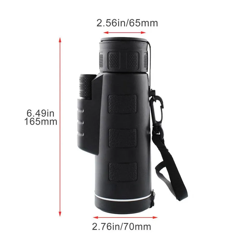 Двойной фокус 40x60 зум монокулярный телескоп широкоугольный Лупа с объективом