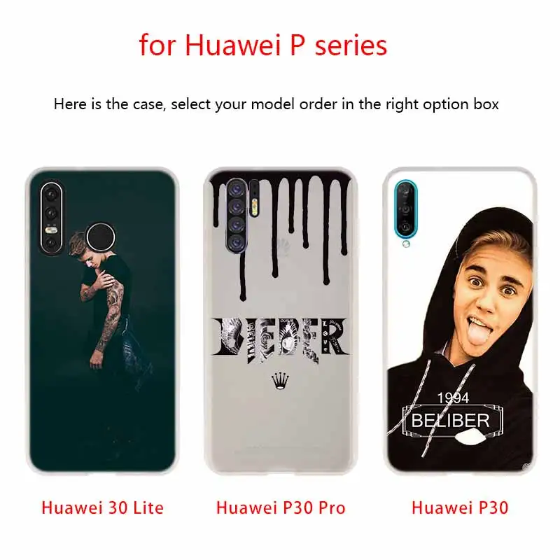 MLLSE justin bieber hd 2018 Case Silicone Soft TPU Cover For Huawei P30 P20 Pro P10 P9 P8 Plus Lite Mini Cases
