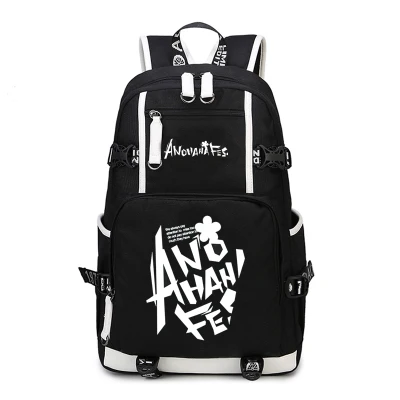 Anohana Rugzak Menma Cosplay secret base Honma Meiko Anime Canvas Tas Lichtgevende Schooltas Reistassen Anohana Rugzak Menma Cosplay secret base Honma Meiko Anime Canvas Tas Lichtgevende Schooltas Reistassen
