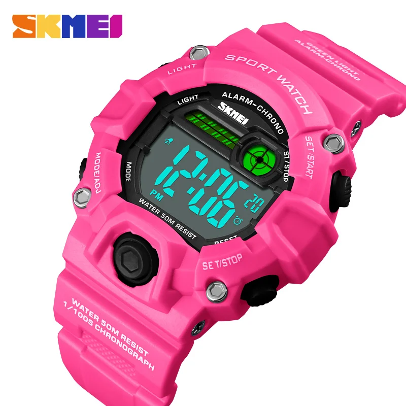

SKMEI 1484 womens wristwatches female digital watch 5atm diving watches kids fashion designer digital sport watches girl reloj