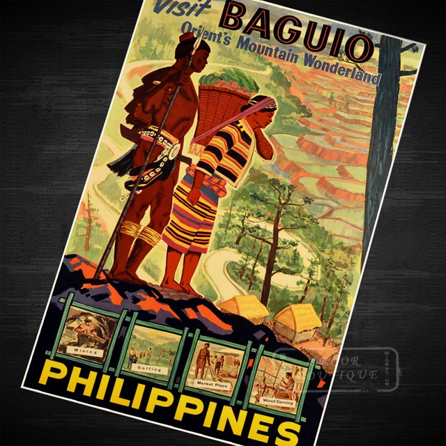 Philippines Landscape Propaganda Vintage Kraft Decorative Poster DIY ... Philippines Landscape Propaganda Vintage Kraft Decorative Poster DIY ...