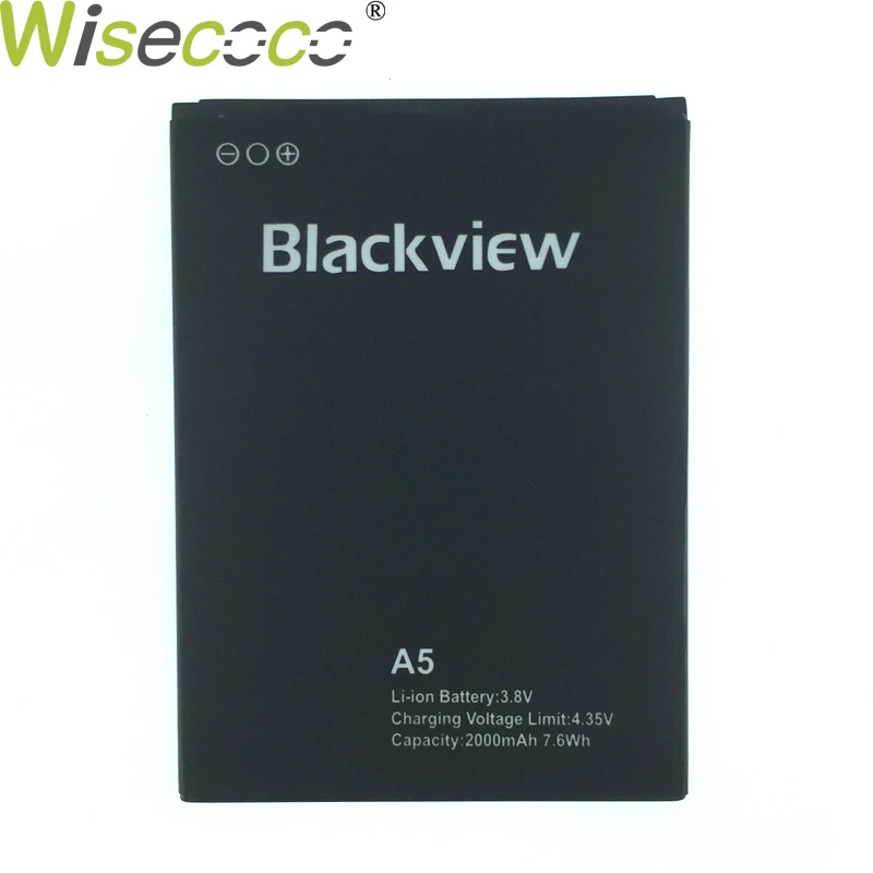 

WISECOCO New Original 2000mAh Battery Blackview A5 For Blackview A5 A 5 Mobile Phone Replacement In Stock With Tracking Number