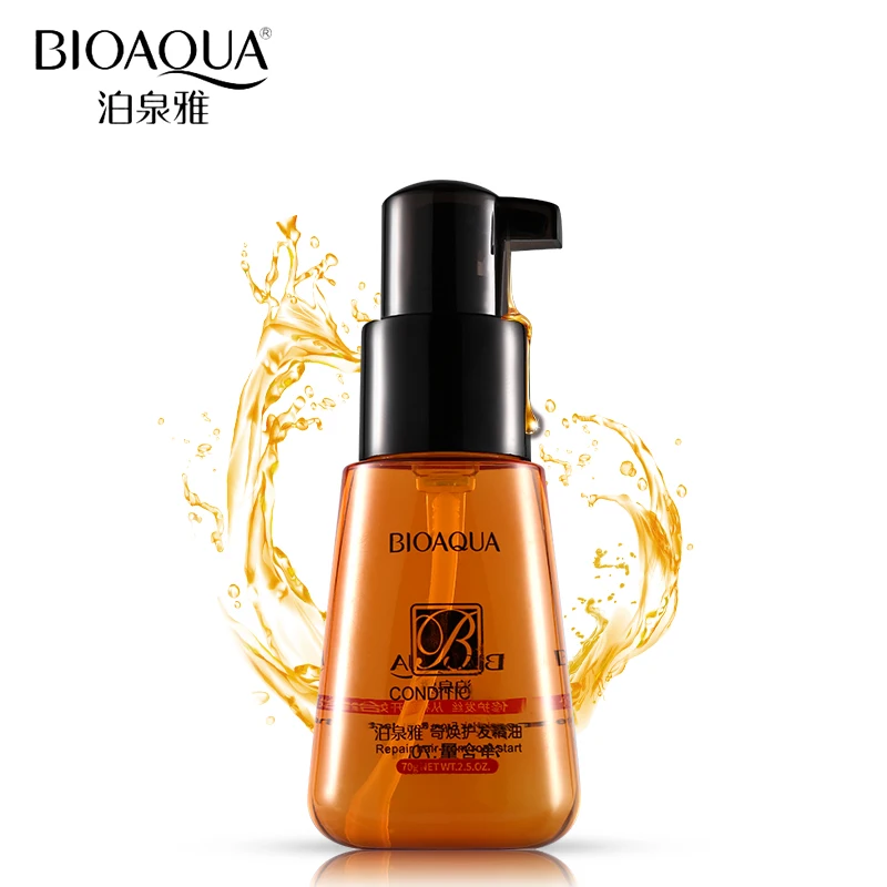 70 мл BIOAQUA марокканское чистое аргановое масло для волос эфирное масло для вьющихся сухих волос Кератиновое восстановление Уход за волосами и кожей головы