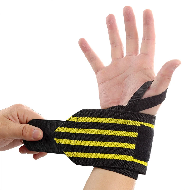 

Men Sports Wristband Winding Wrist Bandage Strength Wrist Guard Badminton Weightlifting Dumbbell Aid Band N0422