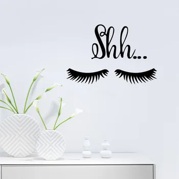 

Eye Eyelashes Wall Sticker Decal Art Girl room living room Large Lashes Eyebrows Wallpaper Diy Removable Wall Sticker