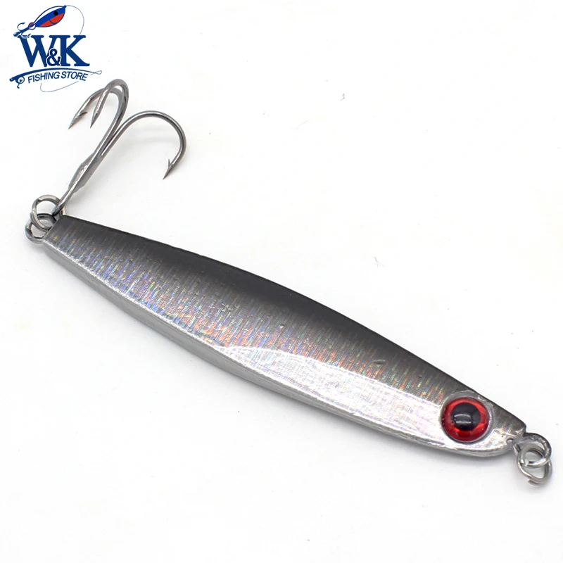Inshore Jigging Bait 15g 22g 30g 40g Metal Lure Slow Jigging Hooks 1pc
