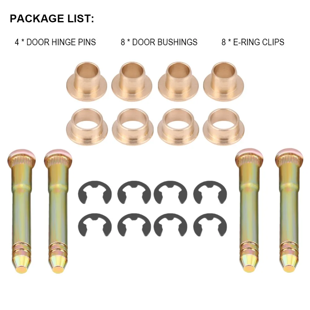 Car Door Hinge Pin Door Hinge Bushing Repair Kit for Honda Civic CRX CX